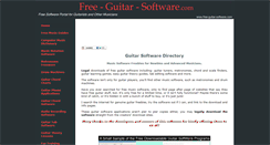Desktop Screenshot of free-guitar-software.com